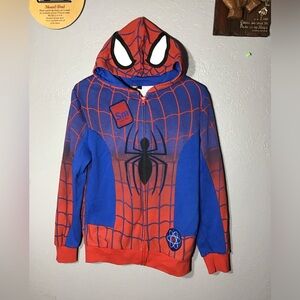 Marvel Boy’s Youth Spiderman Costure Hoodie Ja Kent Full Zip Size XL  Boy